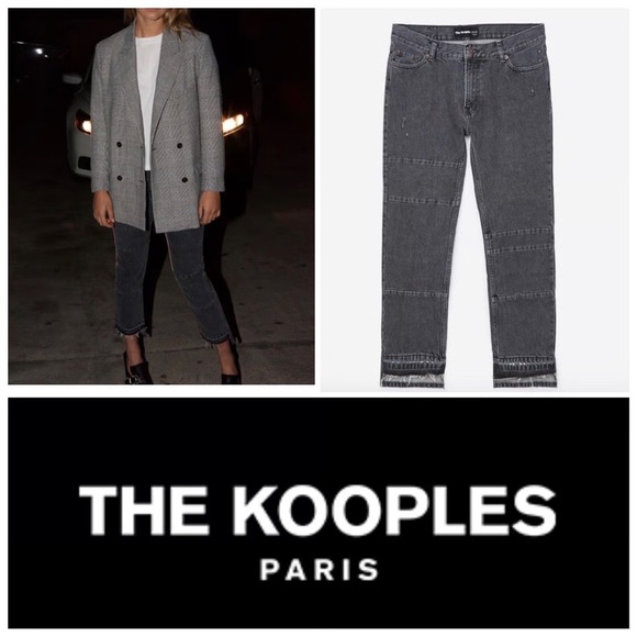 THE KOOPLES Paris Nelly Straight Leg Cropped Jeans Size 26 - Picture 11 of 11